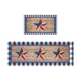 thumbnail image 3 of Elainilye Patriotic Rug Set, Non-Slip Kitchen Mat Pair with Flag Pattern, Red White Blue Doormats for Sink Stove Areas, Washable Indoor Outdoor Decor, C, 3 of 6