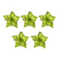 thumbnail image 2 of 5Pcs Artificial Christmas Flower Multi-layer Leaves No Odor Plastic Beautiful Garlands Simulation Flower for Office, 2 of 9