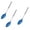 Blue, variant on YBM Home Cooking Spoon, Stainless Steel Solid Silver Coated Large Serving Utensil, 14" - 2414-1