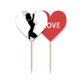 thumbnail image 1 of Hot Woman Squats Outline Toothpick Flag LOVE Heart Lable Cupcake Pick, 1 of 4