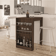 Boahaus Stylish Bar Table with Wine Storage