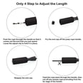 thumbnail image 4 of Jump Rope Adjustable for Fitness Boxing Double Unders Exercise - Black, 4 of 7