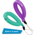 thumbnail image 3 of Nordic Flash Camera Float Strap (2-Pack) – Wrist Lanyard for GoPro Hero 10, 12, 13, DJI Action 5 Pro, Insta360 X4, Ace Pro 2, Fujifilm, Kodak & Waterproof Cameras, Turquoise & Purple, 3 of 8