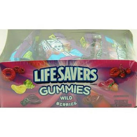 LIFESAVERS GUMMIES KING SIZE WILD BERRIES 4.2 oz Each ( 15 in a Pack )