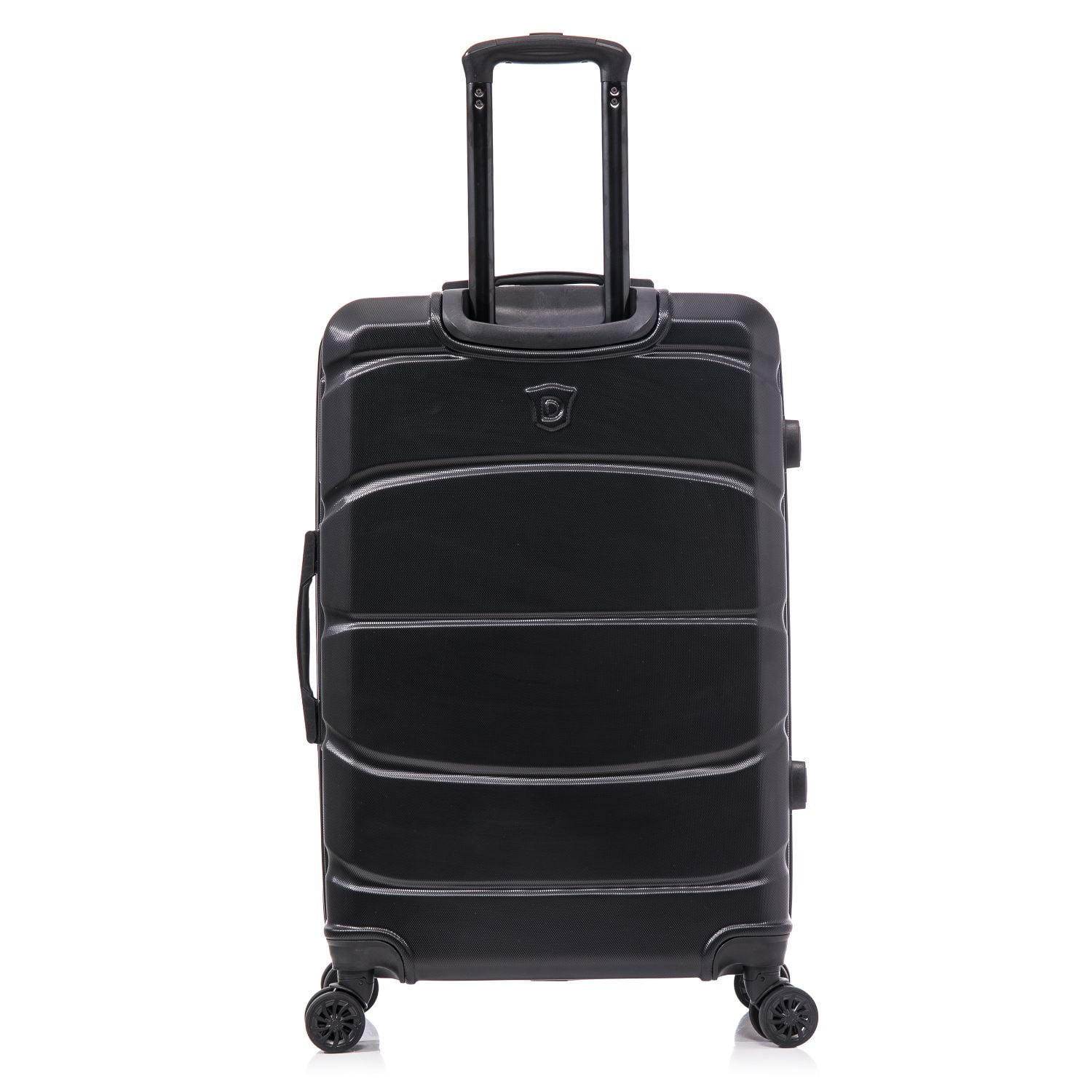 DUKAP SENSE 28" Hardside Lightweight Checked Luggage with Spinner Wheels, Handle and Trolley, Black