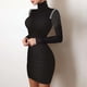 thumbnail image 2 of Vestido de manga larga con costura de nalgas sexy informal a la moda para mujer Fridja  NMB1940, 2 of 8