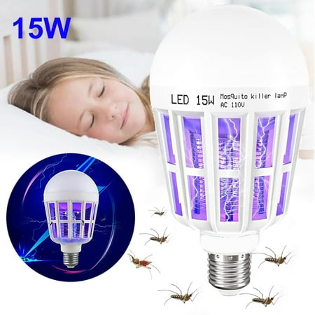 

Goodhd Bug Zapper LED Light Bulb Mosquito Lamp Fly Trap Killer Indoor Outdoor Insect
