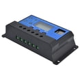 thumbnail image 4 of Controlador de carga solar con pantalla LCD y regulador inteligente USB dual, CC 12 V-24 V 20 A, 4 of 14