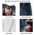 thumbnail image 4 of luoweisi Men's Beach Shorts Quick Dry Swim Trunks with Mesh Lining Santa Claus Motorcycle 2XL, 4 of 5