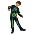 thumbnail image 3 of LWITHSZG Halloween Skeleton Costume Kids, Bone Print One Piece Jumpsuit for Boys, Party Dress Up Long Sleeve Jumpsuits Size 4-12 Years, 3 of 7