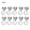 White, variant on 10 Pc/Set Magic Hearts Comfort Wear Earring Range-Gold