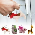 thumbnail image 3 of Animal Felt Handmade Chain Keyring Gift Wool Fluffy New U1U4, 3 of 9