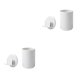 thumbnail image 1 of Inteprter Soporte para cepillo de para colgar en la pared, estante de almacenamiento para baño, organizador de de inodoro, blanco No.01 2piezas, 1 of 6