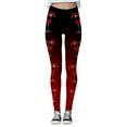 thumbnail image 4 of NIEWTR Women's Christmas Holiday Leggings Womens Ladies Digital 3D Printing Merry Christmas Leggings Pants(,M), 4 of 5