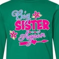thumbnail image 4 of Inktastic Big Sister Again with Flowers and Arrow Long Sleeve Youth T-Shirt, 4 of 5