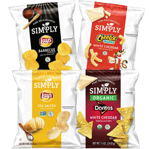 Simply Snacks Lay's Cheetos Doritos Variety Pack, 36 Ct, 0.875 oz Bags
