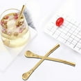 thumbnail image 6 of LACKUST 1 Pieces Reusable Stainless Steel Double Straws Spoon Clearance,Eco Friendly Metal Drinking Stainless Steel Double Filter Straw Spoon,Colorful Stainless Steel Straws for Party,Gold, 6 of 6