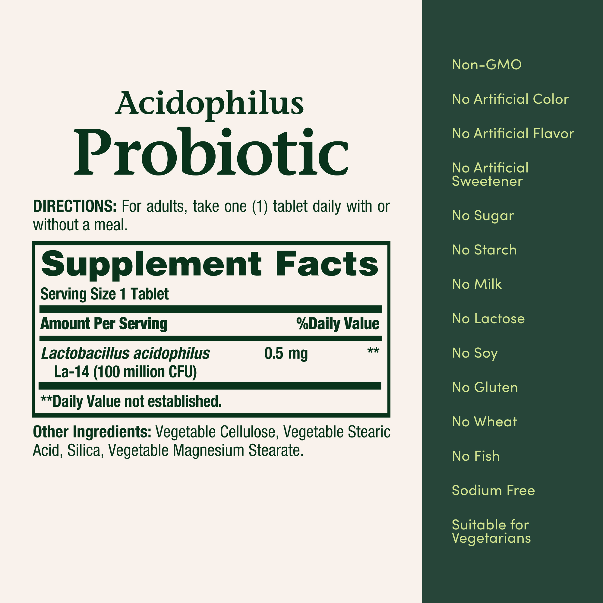 Nature's Bounty Acidophilus Probiotic Tablets, 200 Count (2 Pack) photo 8