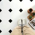 thumbnail image 2 of 10 Pcs Black White Diagonal Corner Peel and Stick Floor Tiles, 12x12 In Covers 10 Sq.Ft, Self-Adhesive DIY Vinyl Flooring, Removable Waterproof, Ideal for Kitchen, Bathroom, Bedroom, Home Walls, 2 of 8