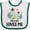 White and Green, variant on Inktastic Zebra My Baba Loves Me Boys or Girls Baby Bib