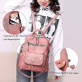 thumbnail image 5 of Mochila pequeña para mujer, mochila elegante para la ciudad para niñas, mochila impermeable elegante y vintage, 5 of 5