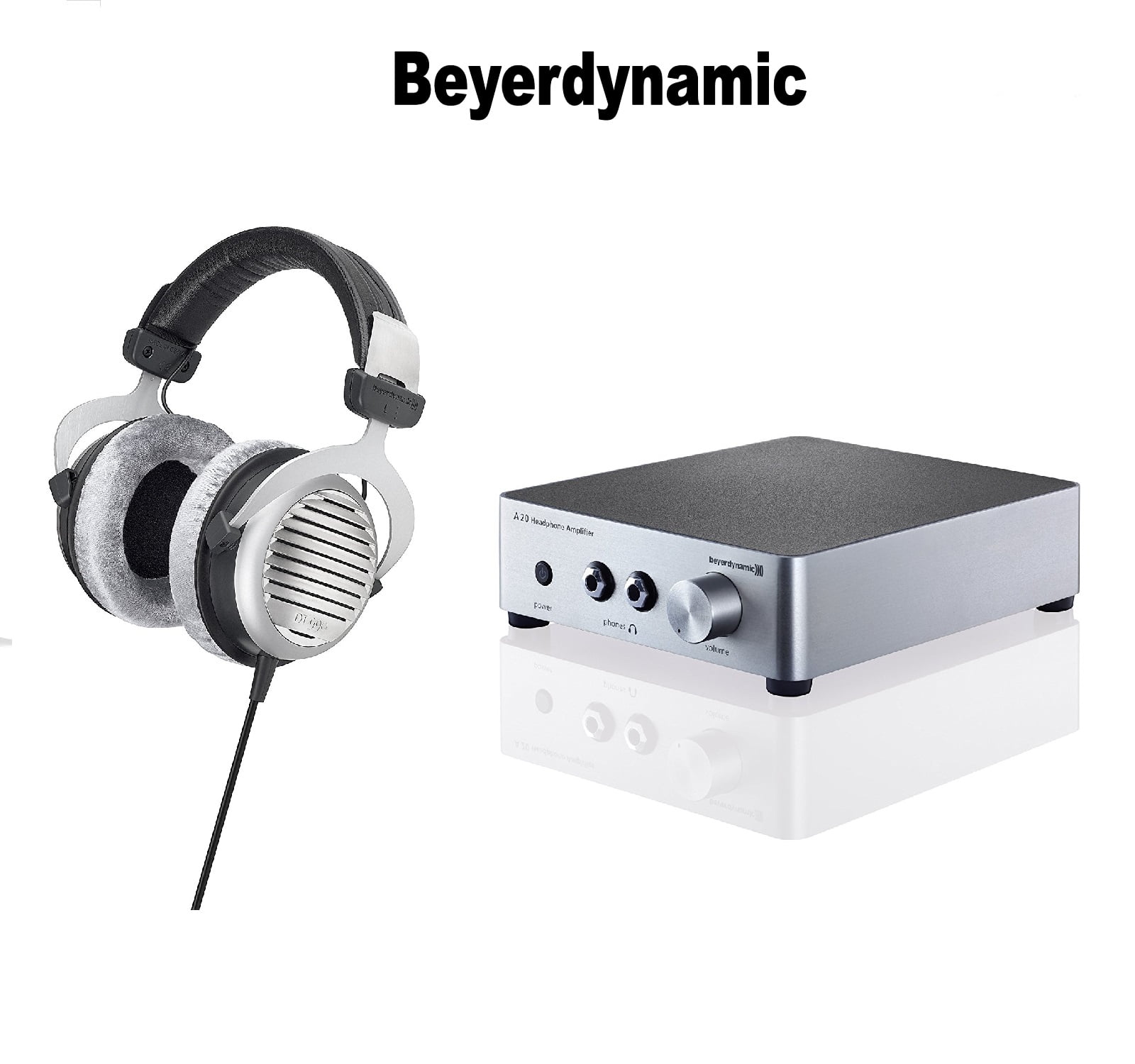 Beyerdynamic DT 990 Premium 600 OHM Headphones + Beyerdynamic A20