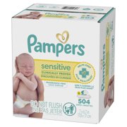Pampers Sensitive Baby Wipes 6-Pack 504 Wipes (Select for More Options)