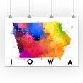 thumbnail image 3 of Iowa, State Abstract Watercolor (36x54 Giclee Gallery Art Print, Vivid Textured Wall Decor), 3 of 3