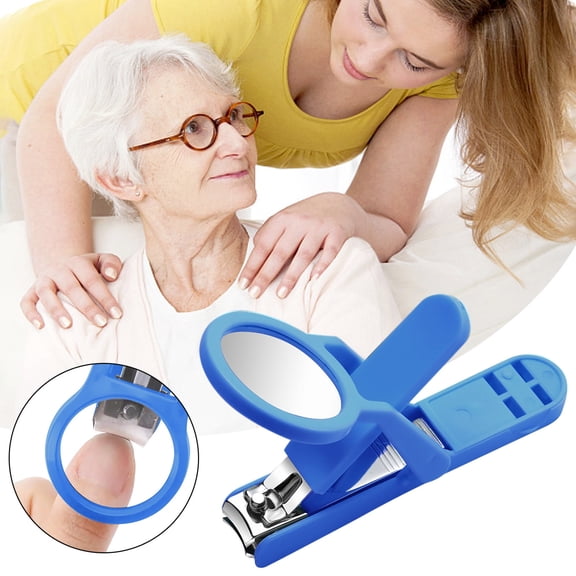 Stainless Steel Nail Clipper with Light Magnifier Ergonomic Design for Men Women Seniors Kids Fingernail Toenail Trimmer Durable Precision Tool