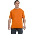 thumbnail image 2 of Hanes 5590 Tagless Pocket T-Shirt Size Extra Large, Orange, 2 of 8