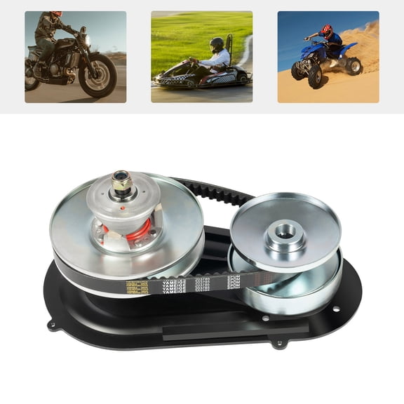 Torque Converter, Go Kart Clutch Kit Set Fit for 8-16HP Engines, Go Kart Mini Bike Comet Clutch with 3/4" Driver Pulley & 5/8" Driven Pulley 10T for #40/41 420 Chain, 12T for #35 Chain