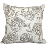 E BY DESIGN Simply Daisy 16" X 16" Antique Flowers Floral Outdoor Pillow