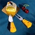 thumbnail image 4 of Naiovety Vajilla de dibujos animados, Cuchara / Tenedor / Pala con forma de queso de dibujos animados lindo portátil Vajilla creativa con forma de queso Mostrada No.1 Naiovety HA027620-01, 4 of 6