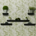 thumbnail image 6 of Melannco Floating Molding Shelves Set of 5 Black, 6 of 8