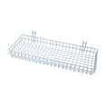 thumbnail image 1 of Cesta de almacenamiento colgante de alambre, rejilla de pared, panel decorativo, estante para suministros del hogar para garaje blanco, 1 of 9