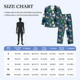 thumbnail image 4 of Fuzoiu Different Cats Christmas Print Men's Long-Sleeved Pajama,Lounge Button Down Nightwear,Mens Notch Collar Pajama Set -XX-Large, 4 of 7