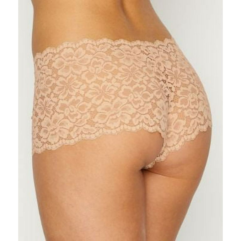 Women's Maidenform DMCLBS Sexy Must Haves Lace Cheeky Boyshort Panty (White  6)