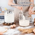 thumbnail image 6 of 1 Gallon Glass Cookie Jar  Large With Airtight Lid Food Storage Container For Cookies Candy Flour Dog Coffee Laundry Room & Pantry, 6 of 7