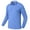 Sky blue, variant on MoFiz Men's Quick Dry Golf Polo 1/4-Zip Long Sleeve Athletic Shirt