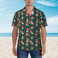 thumbnail image 2 of Fotbe Mushroom House Hawaiian Shirt for Men Unisex Summer Beach Casual Short Sleeve Cotton Linen Button Down Shirts-Small, 2 of 5