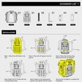 thumbnail image 4 of Bolsa de sillín para motocicleta Rhinowalk 35 L impermeable de liberación rápida, 4 of 9