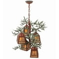 thumbnail image 4 of Meyda Tiffany 142072 Pine Branch Valley View 5 Light 28" Wide Chandelier - Rust, 4 of 6