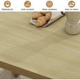 thumbnail image 4 of HAUXITIO 63 Inch Dining Table for 6 People, All-Weather Rectangular Table with Solid Wood Legs for Indoor & Outdoor Use,Natural, 4 of 8