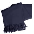 thumbnail image 2 of Navy Wool Throw Blanket Soft Blanket for Couch 50х70-inch Wool Sofa Blanket Warm Blanket, 2 of 8
