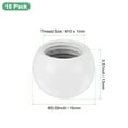 thumbnail image 3 of Uxcell 10 Pack Lamp Finials Caps M10x15mm Spherical Decoration Knob White, 3 of 7