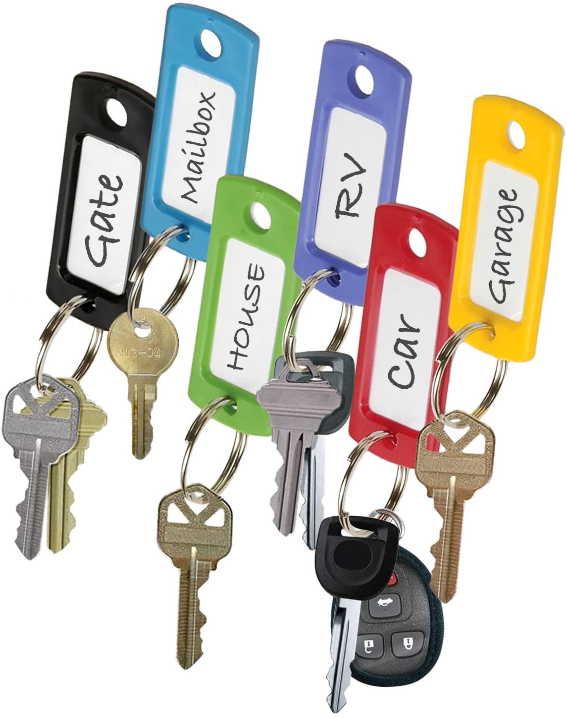 LUCKY LN Key Tag w/ Overlapping Rin Refill