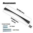 thumbnail image 5 of Goo-Ki 12.6''(320mm) Hole Centers Matte Black Zinc Alloy Cabinet Pulls, Modern Minimalist Style Cabinet Handle for Drawer,Dresser, Cupboard Wardrobe Cabinet, 6 Pack, 5 of 5