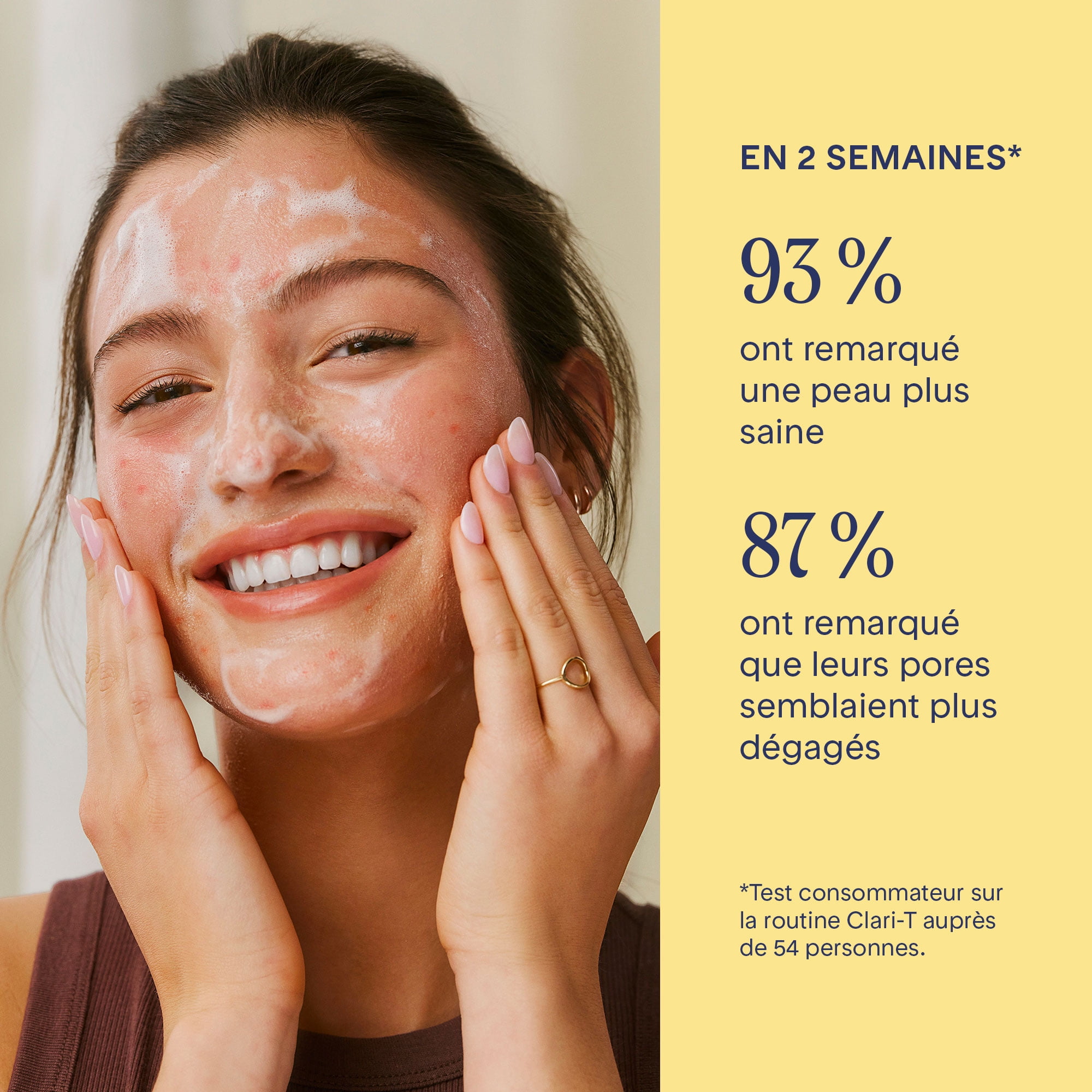 Marcelle Clari-T Gel nettoyant purifiant avec 1 % d'acide salicylique + PCA, 200mL Clarifiant. Exfoliant. Nourrissant.