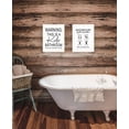 thumbnail image 2 of Trendy Decor 4U "Bathroom Guide to Procedures" Framed Wall Art for Bathroom, Wall Art Print for Home Decor, Bathroom Wall Art by Lettered & Lined, 2 of 2