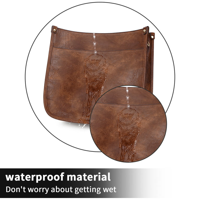HKCLUF Crossbody Bags for Women Designer Leather Hobo Handbags With 2  Adjustable Leopard Guitar Strap Shoulder Bucket Bags
